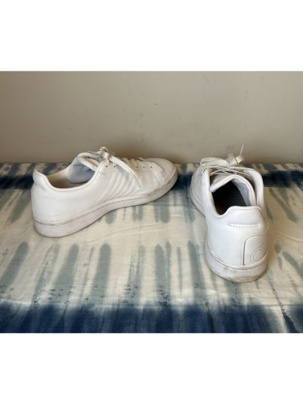 Adidas Neo Women's Cloudfoam Memory Shoes Size 7.5 White Blue 7 1/2 Sneakers - Picture 9 of 12